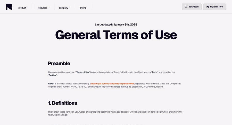 Rayon
			 free account free tier user termination marketing website design email confirmation payment confirmation signup confirmation data grid ui page example