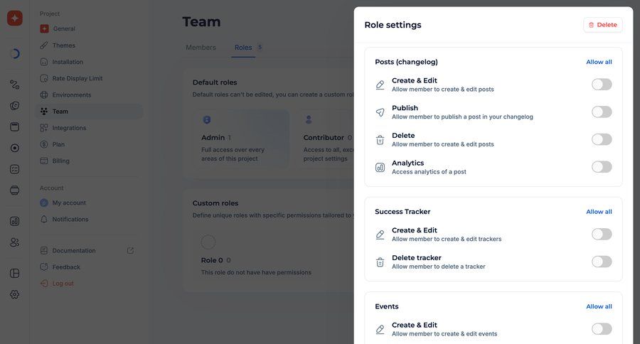 Jimo
			 configuration settings user management access control user access control permission management ui page example