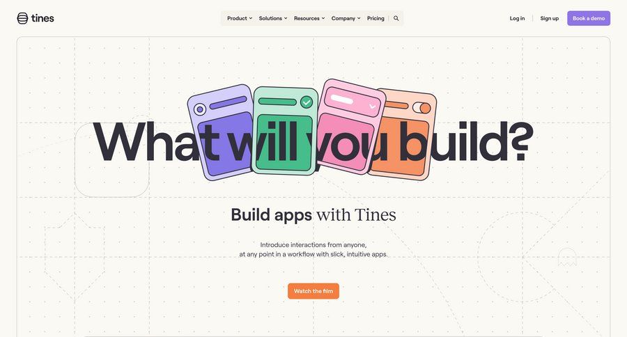 Tines
			 extend trial features testimonials case studies ui page example