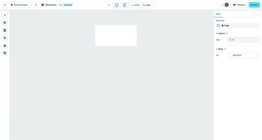 Instant
			tools design editor grid editor design style customization ui page example