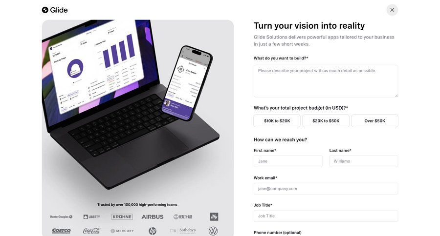 Glide
				form ui page example