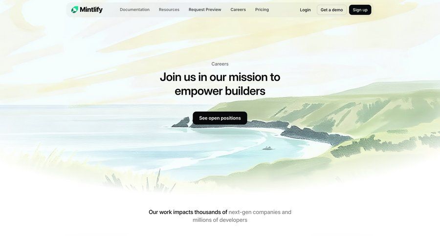 Mintlify
			 career jobs job check out accordion ui page example