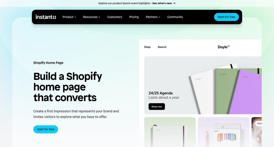 Instant
			feature demo accordion testimonials features drag & drop ui page example