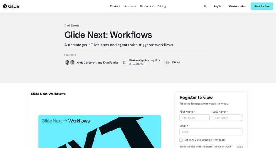 Glide
				detail page ui page example