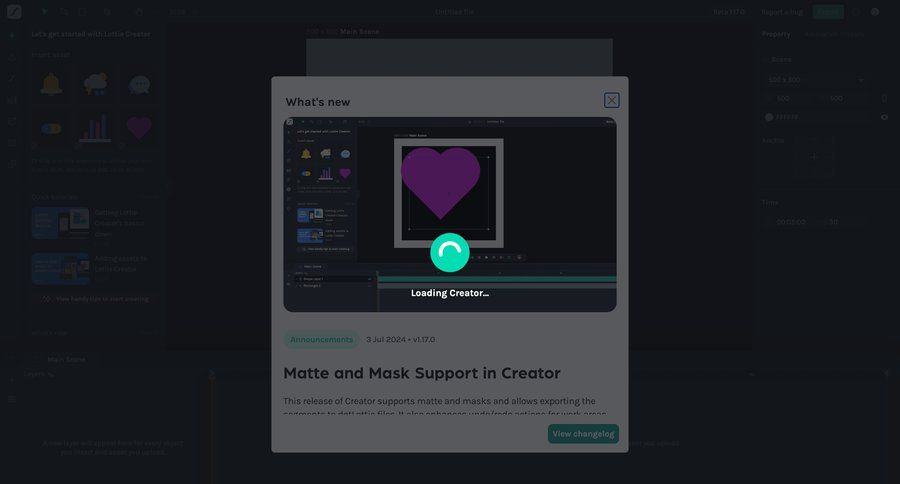 Lottie
			 modal screen onboarding design file upload modal rounded corners drag & drop call to action progress announcement loading loader progress bar ui page example