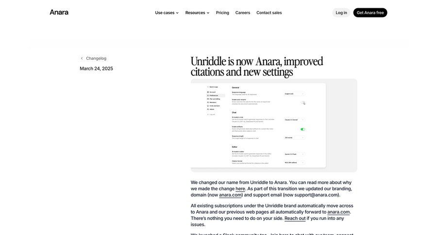 Anara
				settings ui page example