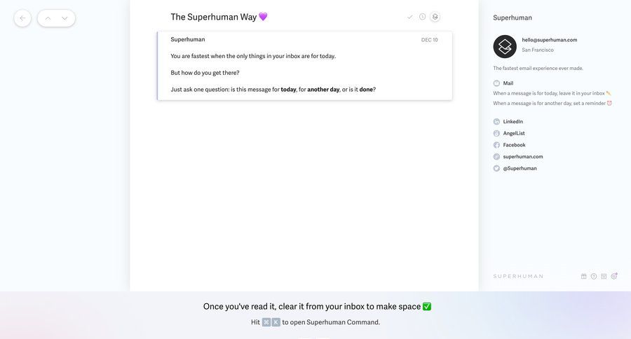Superhuman
			          ux ui design