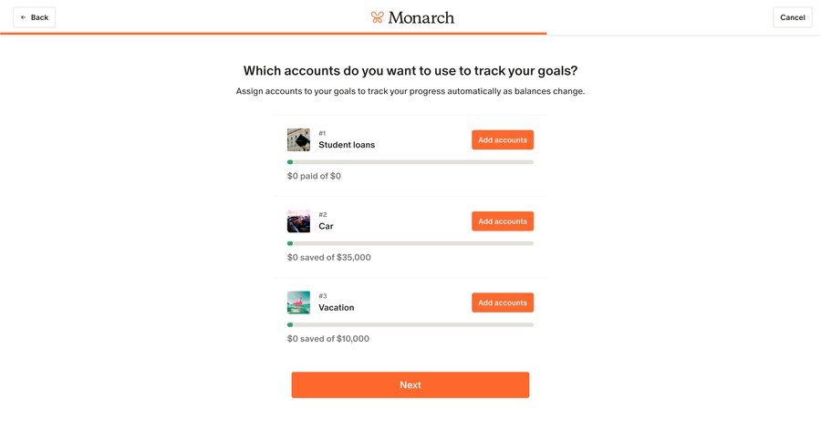 Monarch
			 account management onboarding form account setup finance progress indicator progress tracking payment history setup on boarding price payment options premium product packages progress bar payment page payment confirmation ui page example