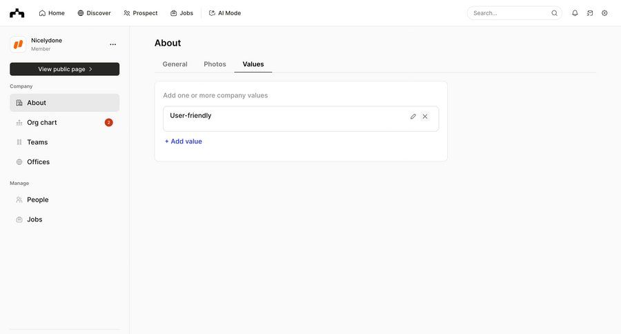 The org
			 configuration settings sidebar navigation full-screen layout minimalist design ui page example