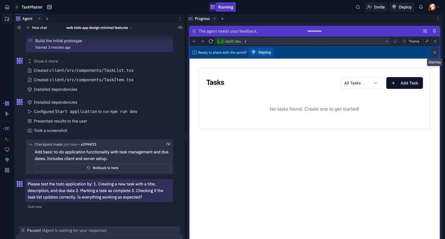 Replit
			 blank state void blank non-ideal state empty page prompt ui page example