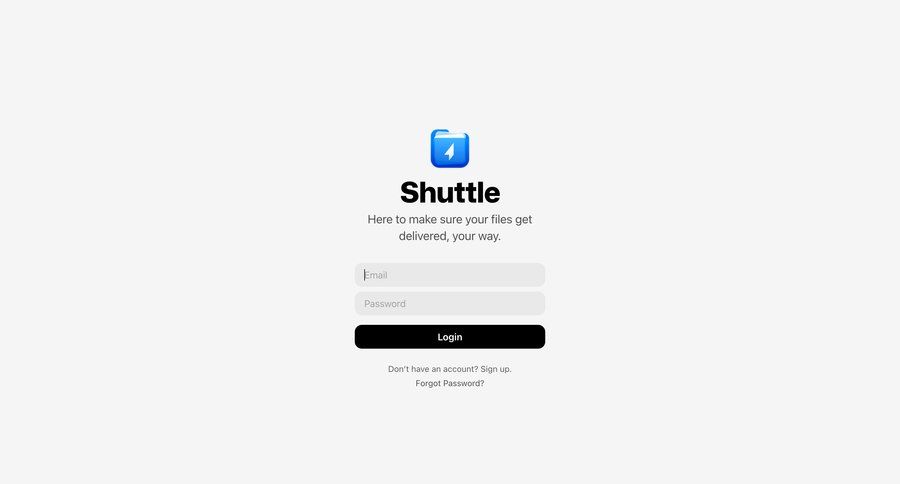 Shuttle
			 form user authentication authentication full-screen layout login connection auth signin login page ui page example