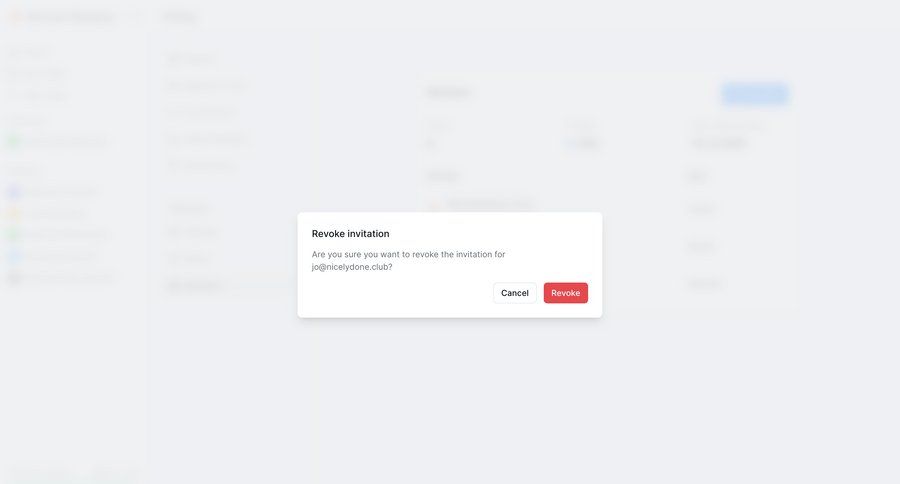 Lindy
			 account management confirmation cancel action confirmation message ui page example