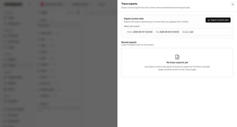 Inference
			empty state modal & popover export data export ui page example