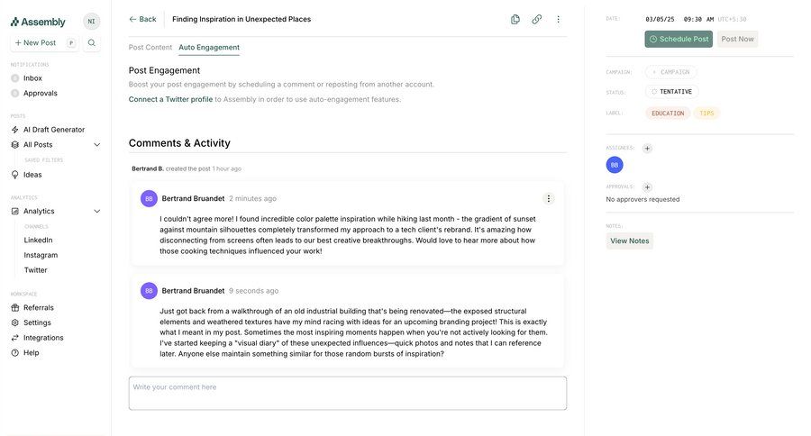 Assembly
			 content management right sidebar color palette sidebar recent activity social feed newsfeed activity stream not found page not found order tracking analytics ui page example