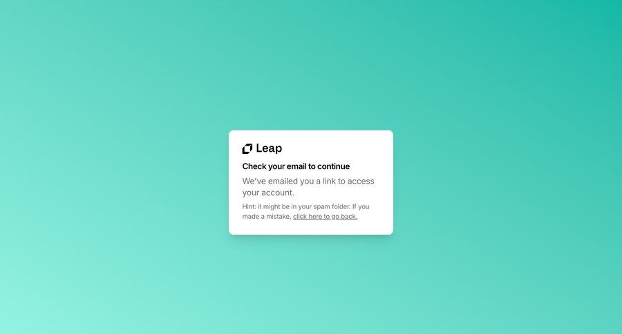 Leap
			        ux ui design