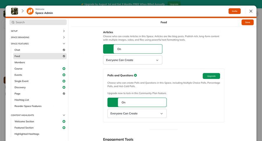 Mighty
			 content management configuration settings form user permissions sidebar ui page example