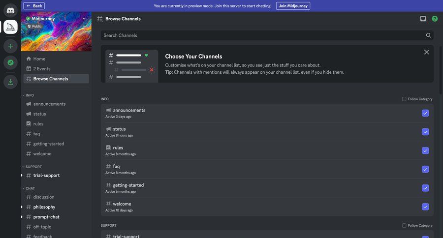 Discord
			 channel management sidebar communication ui page example