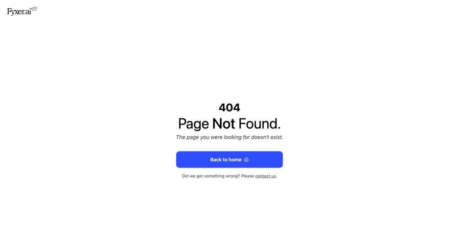 Fyxer
				404 ui page example