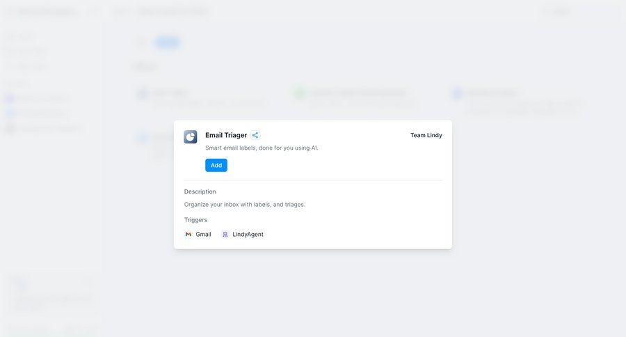 Lindy
			 configuration email management email ui page example
