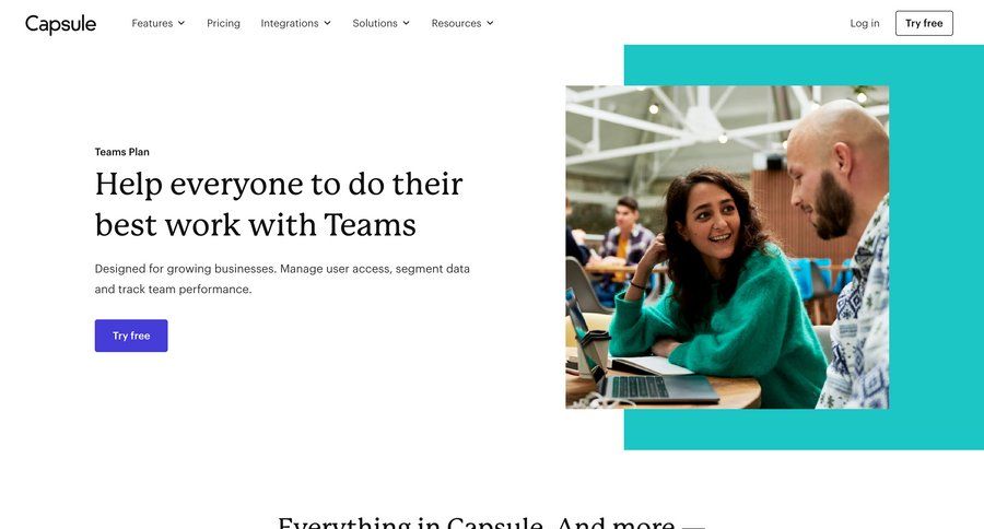 Capsule
			 affiliate program customer stories user role order tracking b2b saas access controls features management ui page example