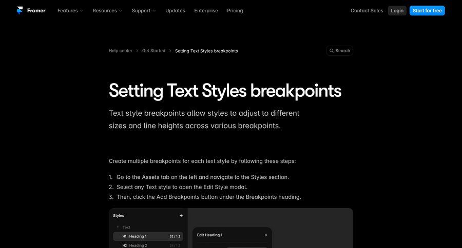Framer
			 enterprise inline edit contextual help localization ui page example