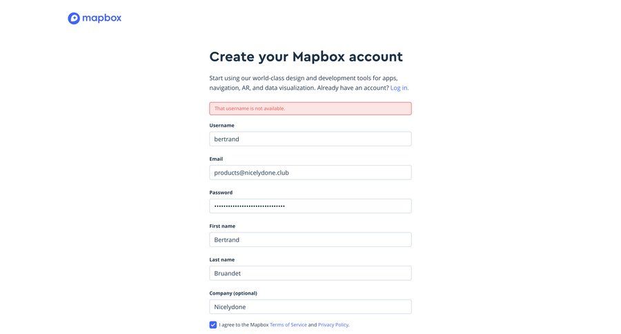 Mapbox
				signup page example