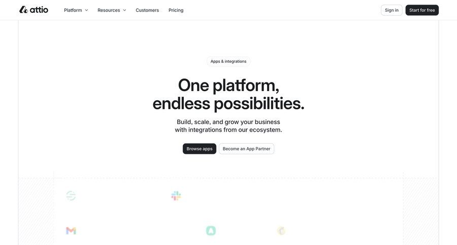 Attio
				list ui page example