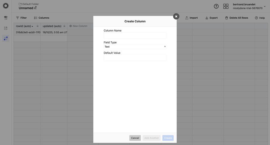 Okta
			 database management ui page example