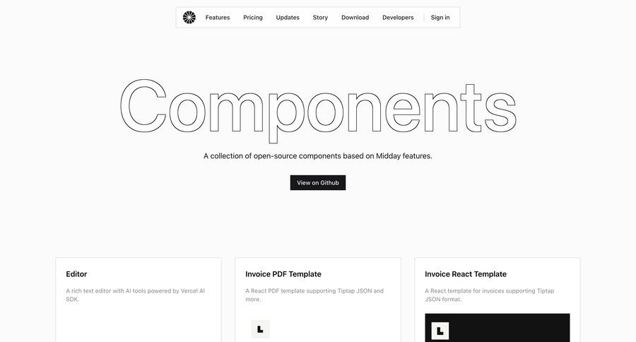 Midday
				product page ui page example
