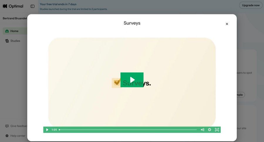 Optimal
				home ui page example