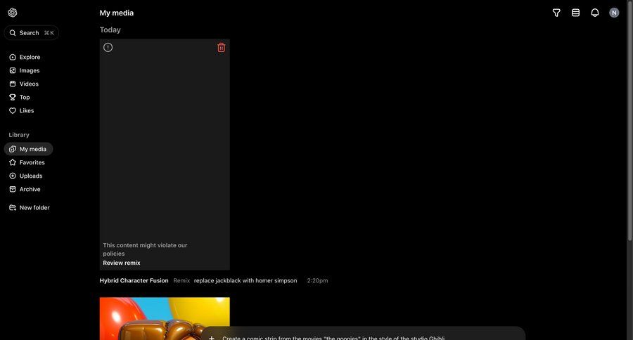Sora
			timeline gallery content management sidebar navigation grid full-screen layout call intelligence create navigation menu menu image gallery media gallery photo gallery media assets timeline ui avatar upload ui page example