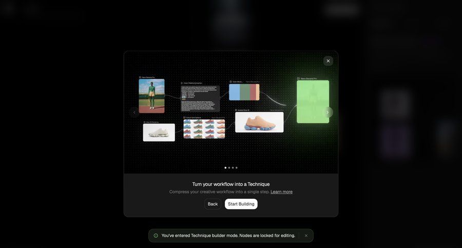 Flora
			onboarding modal & popover information state product tour artificial intelligence workflow automation onboarding modal node based editor ui page example