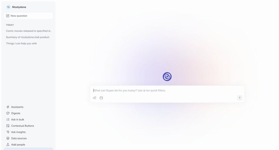 Super
				list ui page example