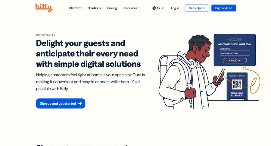 Bitly
			 media gallery location map world map testimonials signup confirmation order tracking ui page example