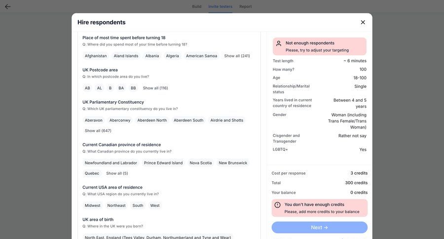 Wynde
			 form user research project setup user profile alert ui page example