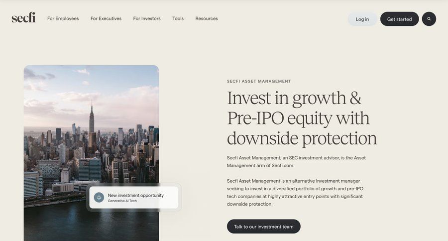 Secfi
			 contact us alternatives rich text suggestion option menu ui page example