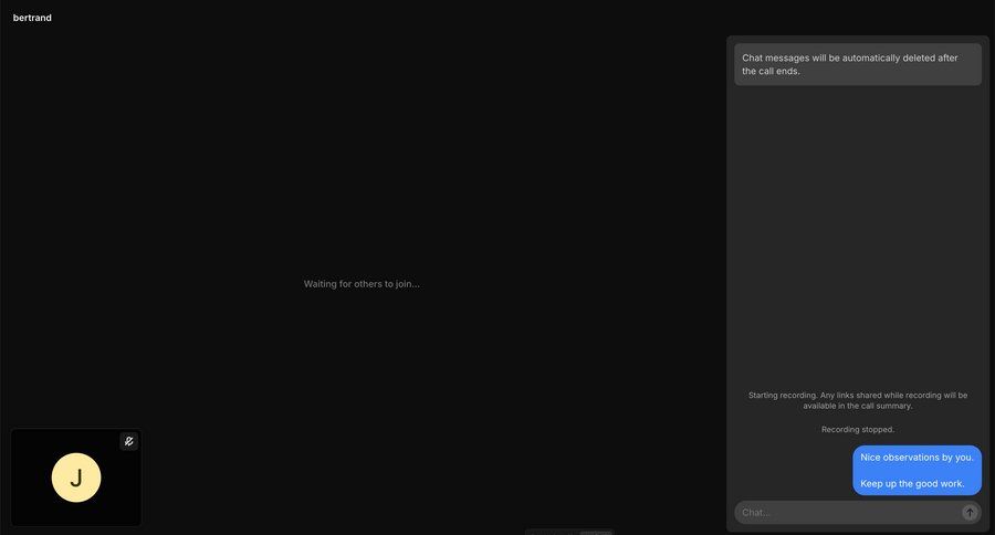Campsite
			 call recording call transcript call to action sidebar communication chat chat interface live chat ui page example