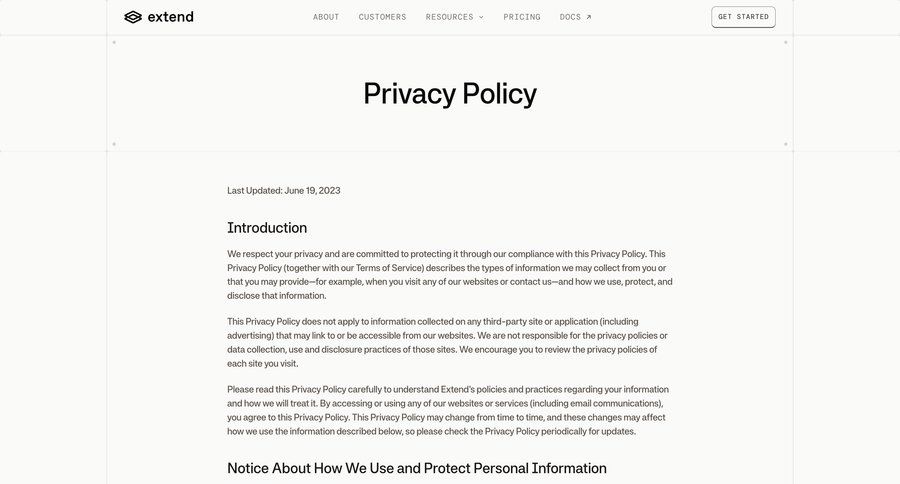 Extend
				article ui page example