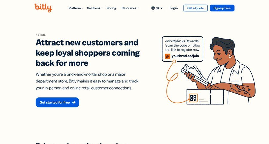 Bitly
			use cases manage links coming soon media gallery order tracking ui page example