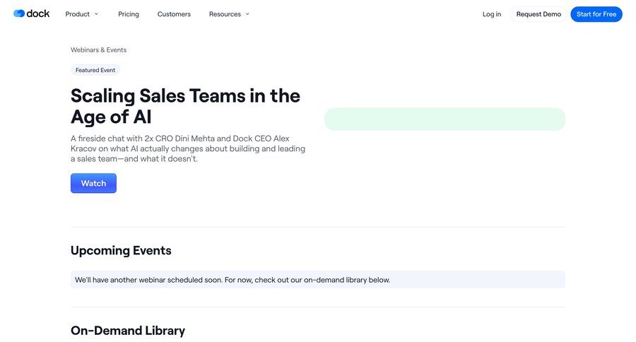 Dock
				webinars ui page example