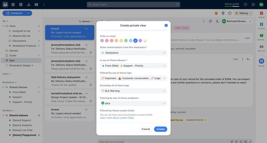 Front
			 modal screen settings onboarding email management filter controls email inbox filters dropdown dropdown filters sidebar communication search filters sorting filters controls search menu ui page example