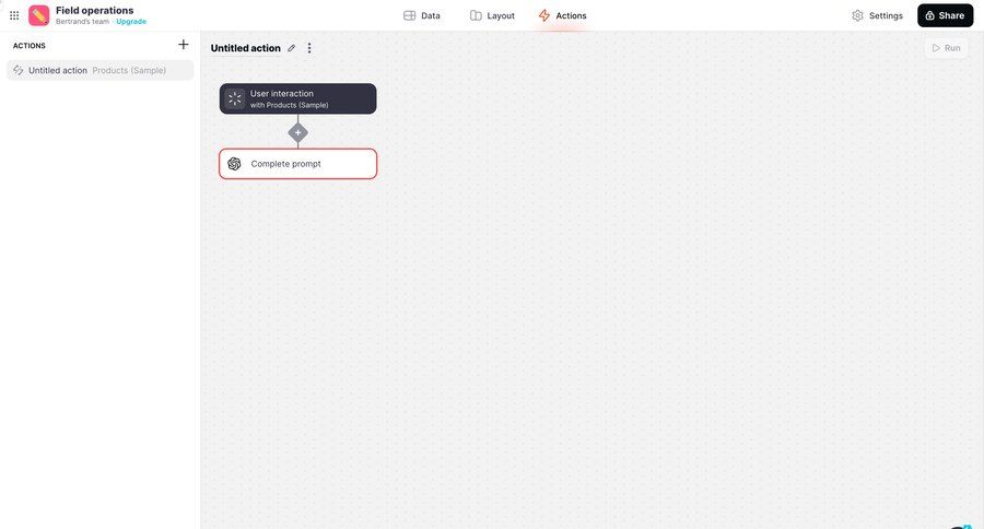 Glide
			 grid workflow automation workflow builder workflow automation workflow creation drag and drop workflow screen sidebar create ui page example