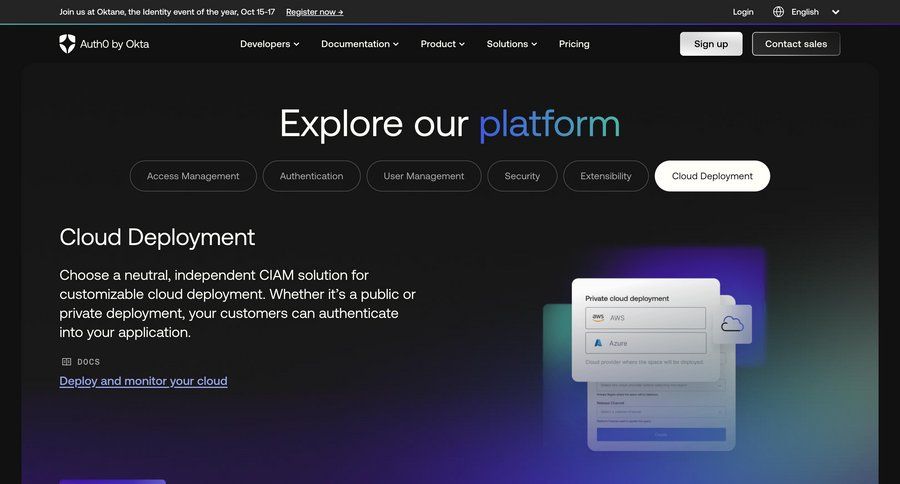 Auth0
			 deploy ui page example