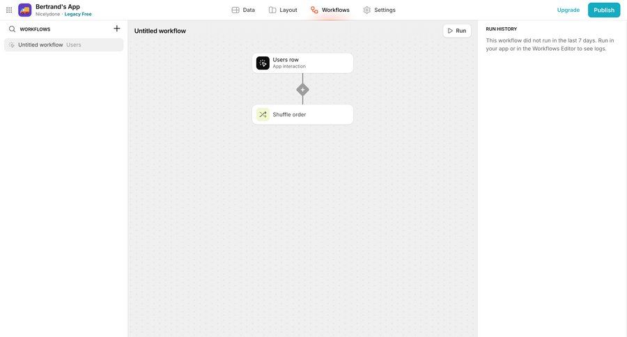 Glide
			list content editor actions history workflow automation editor design workflow management workflow creation workflow screen workflow editor ui page example