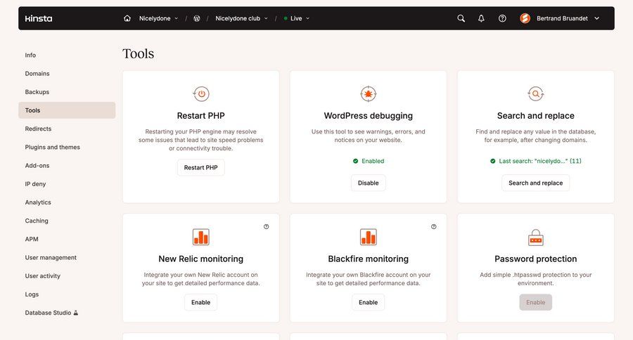 Kinsta
				settings ui page example