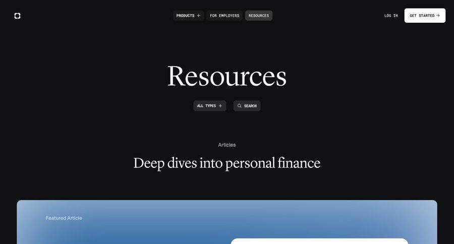 Origin Financial
			article resources blog case studies ui page example