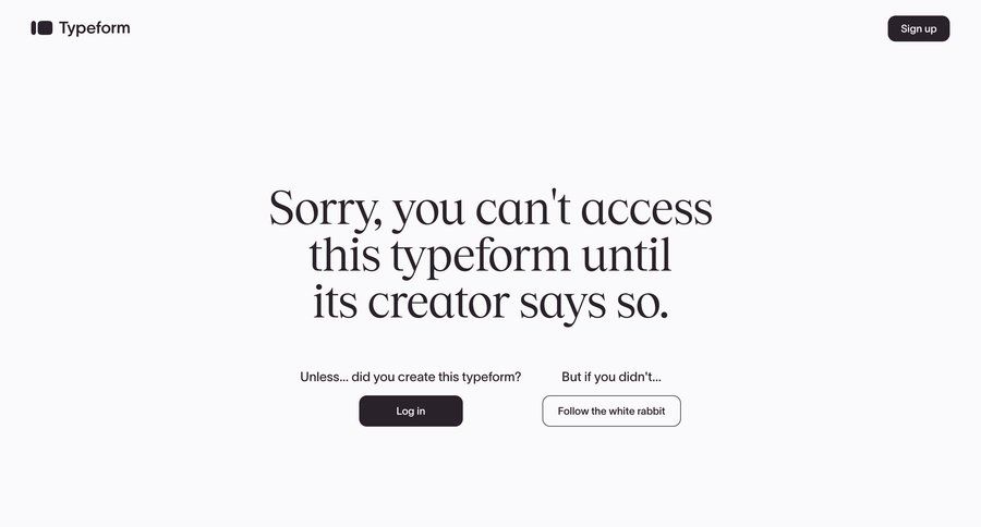Typeform
				error state ui page example
