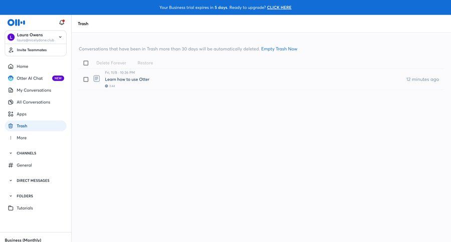 Otter
			 data management content management sidebar navigation account management list management trial banner dashboard notification radio group sidebar alert message system notification push notification notification center communication tips junk conversational ui page example