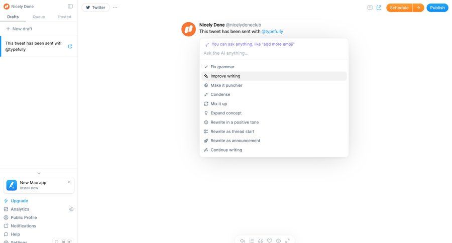 Typefully
			 ux ui design
