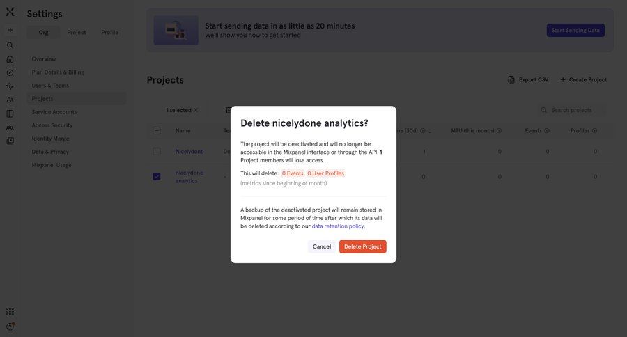 Mixpanel
			 bulk delete ui page example